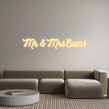  Custom Neon: Mr & Mrs Evans