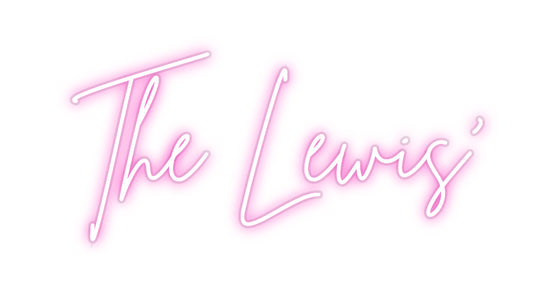 Custom Neon: The Lewis’ - Marvellous Neon