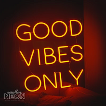  Good Vibes Only Neon Sign - NEXT DAY DELIVERY - Marvellous Neon