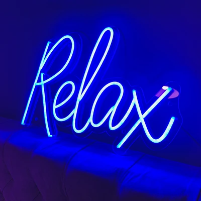 Relax LED Neon Sign - Next Day Delivery Available - Marvellous Neon