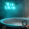 'Take A Sip & Take A Dip' Waterproof Neon Sign For Hot tub - Marvellous Neon