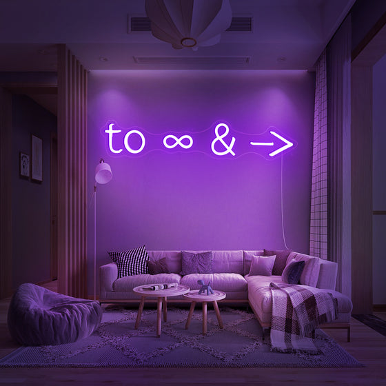 To Infinity & Beyond LED Neon Sign - Marvellous Neon