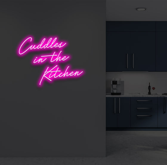 Cuddles In The Kitchen Neon Sign - Marvellous Neon