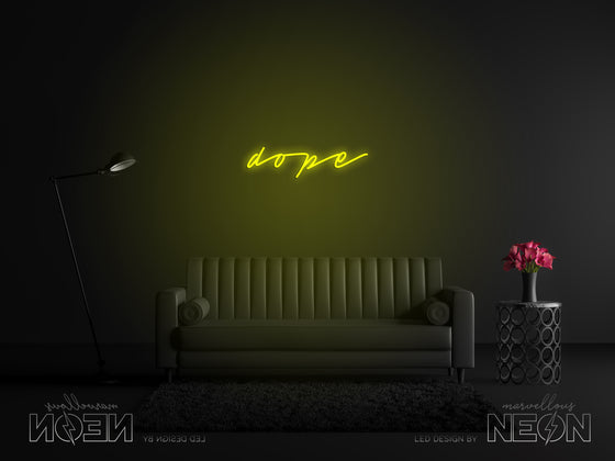 'Dope' Neon Sign - Marvellous Neon