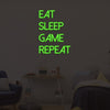 Eat Sleep Game Repeat Neon Sign - Marvellous Neon