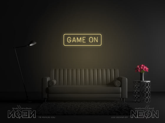 "GAME ON" Neon Sign - Marvellous Neon