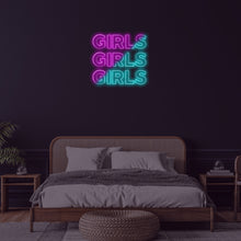  'Girls Girls Girls' Led Sign - Marvellous Neon