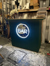 Bar Led Neon Sign, Gold Backing- Next Day Delivery - Marvellous Neon