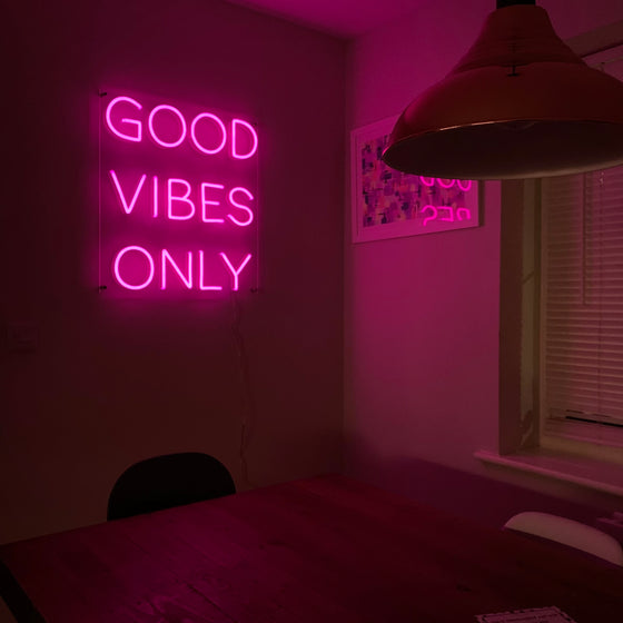 Good Vibes Only Neon Sign - Marvellous Neon