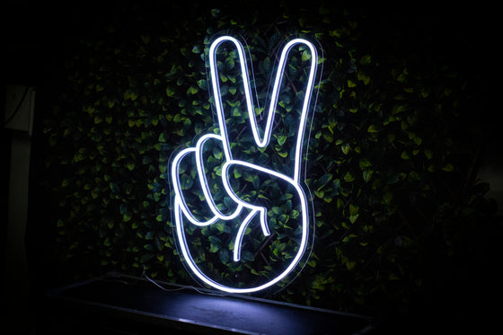 Peace Neon Sign - Next Day Delivery Available - Marvellous Neon