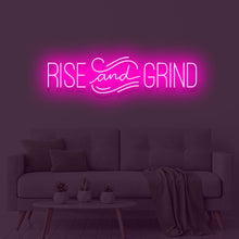  Rise & Grind Neon Sign - Marvellous Neon