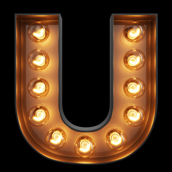 Light Up Letter - U - Marvellous Neon