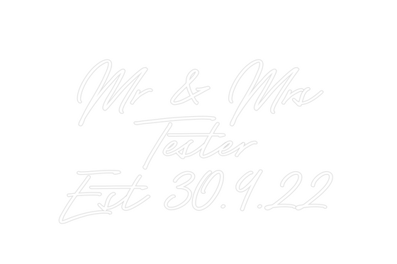 Custom Neon: Mr & Mrs
Test... - Marvellous Neon