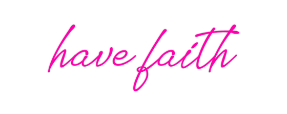 Custom Neon: have faith - Marvellous Neon