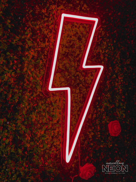 Lightning Bolt LED Neon Sign - Marvellous Neon
